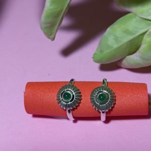 Umbrella Oxidized Toe-ring in Pure 925 Silver