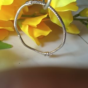 925 Silver Striking Rhodium Bracelet