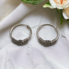20MM Oxidized 925 Sterling Silver Hoops