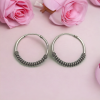 30MM Oxidized 925 Sterling Silver Hoops
