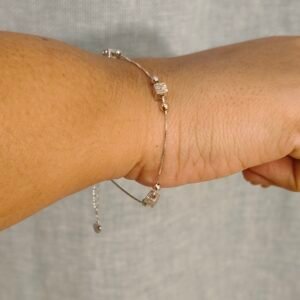 3 Dice 925 Silver Bracelet
